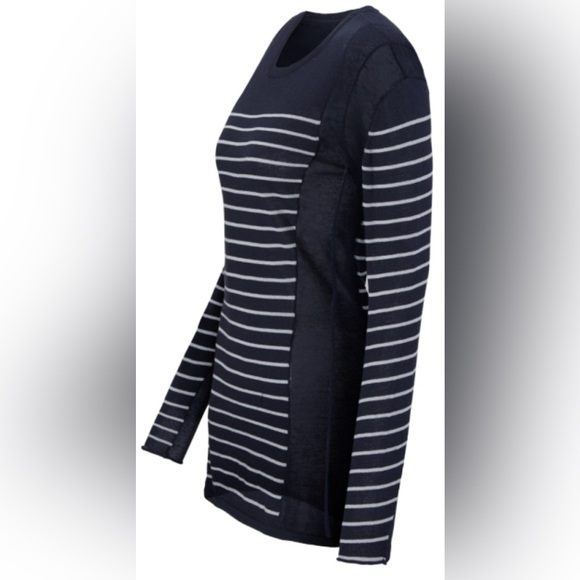 CAbi Regiment Stripe Pullover Lightweight Sweater Blue sizes multiple EUC 3367 - Picture 5 of 5